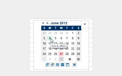 Mini Calendar and Date Picker — Microsoft 365 plugin