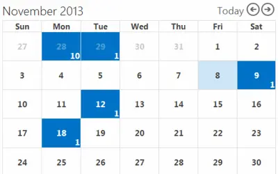 Mini Calendar Lite — Microsoft 365 plugin