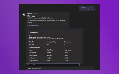 Monitask — Microsoft 365 plugin