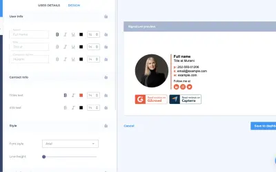 Newoldstamp Email Signatures — Microsoft 365 plugin