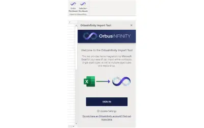 OrbusInfinity Import Tool — Microsoft 365 plugin