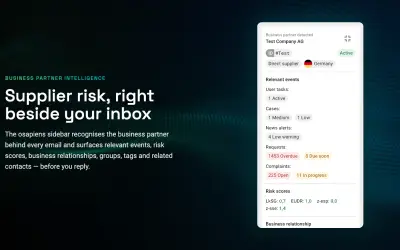 osapiens for Outlook Add-in — Microsoft 365 plugin
