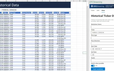 OTCStreaming - Credit Derivatives Data Explorer — Microsoft 365 plugin