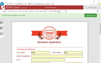 PDF Share Forms Cloud — Microsoft 365 plugin