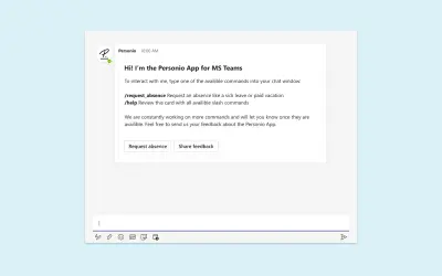 Personio — Microsoft 365 plugin
