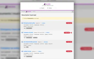 Policy management software - Xoralia — Microsoft 365 plugin