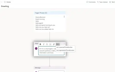 Power Virtual Agents telephony extension — Microsoft 365 plugin