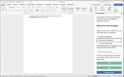 PraxyDictation — Microsoft 365 plugin