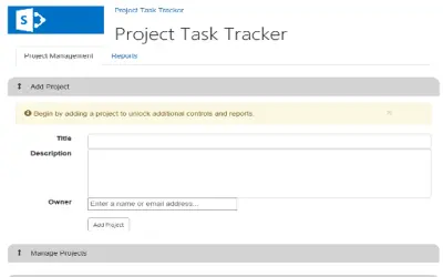 Project Task Tracker — Microsoft 365 plugin