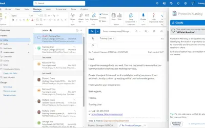 Protective Marking for Outlook Trial — Microsoft 365 plugin