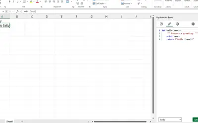 Python for Excel — Microsoft 365 plugin