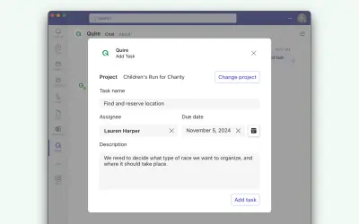Quire — Microsoft 365 plugin