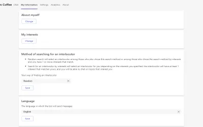 Random Coffee — Microsoft 365 plugin