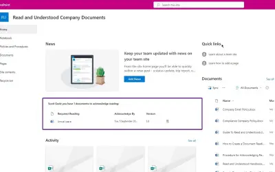 Read and Understood for SharePoint Online — Microsoft 365 plugin
