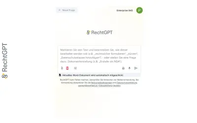 RechtGPT für Word — Microsoft 365 plugin