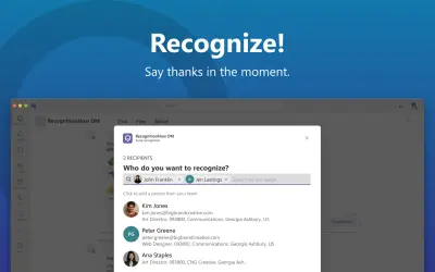 RecognitionNow DM — Microsoft 365 plugin