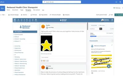 Recognize for Sharepoint - social employee recognition & rewards — Microsoft 365 plugin