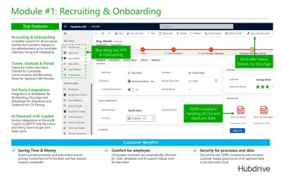 Recruiting & Onboarding for Microsoft Dynamics 365 — Microsoft 365 plugin