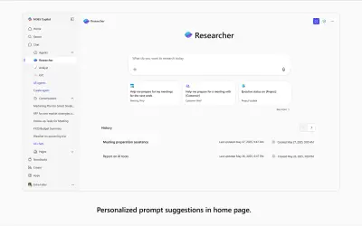 Researcher — Microsoft 365 plugin
