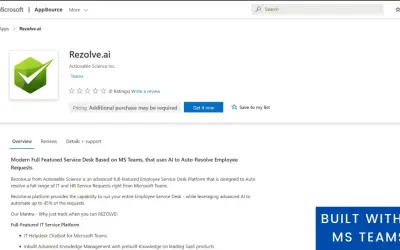 Rezolve.ai — Microsoft 365 plugin