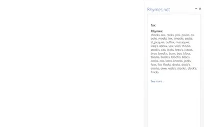 Rhymes.net — Microsoft 365 plugin