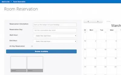 Room Reservation — Microsoft 365 plugin