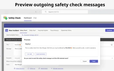 Safety Check — Microsoft 365 plugin