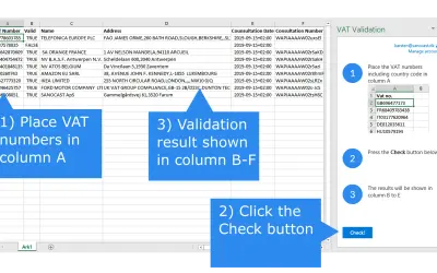 Sanocast VAT Validation — Microsoft 365 plugin