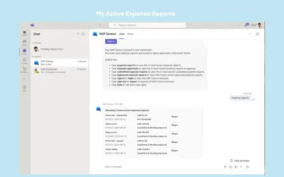 SAP Concur — Microsoft 365 plugin