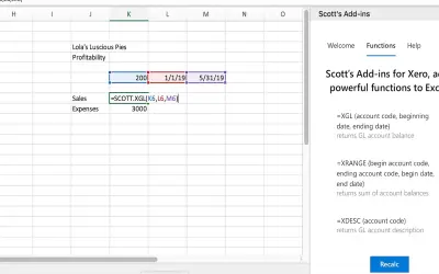 Scott's Add-in for Xero and QuickBooks — Microsoft 365 plugin