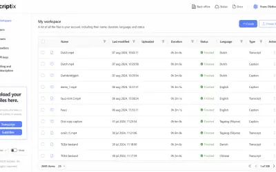 Scriptix Accessibility Platform for automatic transcription and subtitling — Microsoft 365 plugin