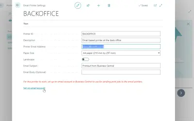 Send To Email Printer — Microsoft 365 plugin