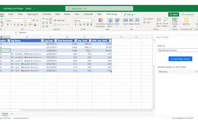 seoClarity for Excel — Microsoft 365 plugin