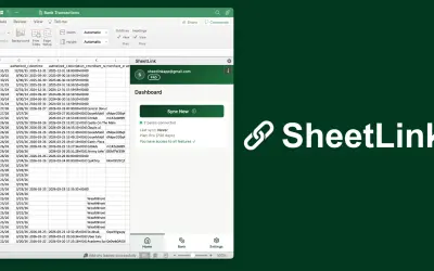 SheetLink - Sync Bank Transactions to Excel — Microsoft 365 plugin