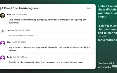 Slack integration by adenin — Microsoft 365 plugin