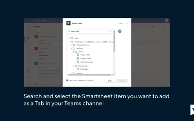 Smartsheet EU — Microsoft 365 plugin