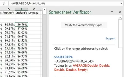 Spreadsheet Verificator — Microsoft 365 plugin