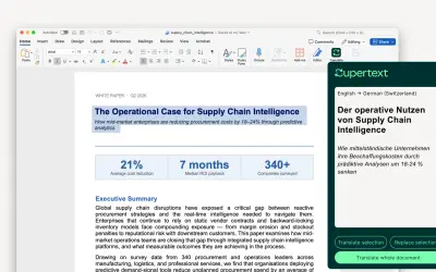 Supertext Translator for Word — Microsoft 365 plugin