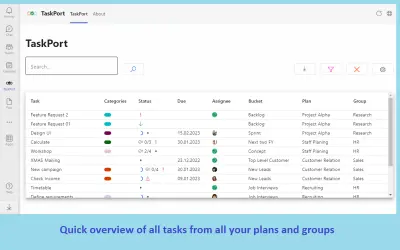 TaskPort — Microsoft 365 plugin