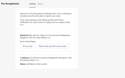 The Receptionist — Microsoft 365 plugin
