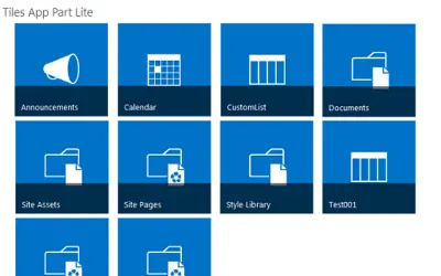 Tiles App Lite — Microsoft 365 plugin