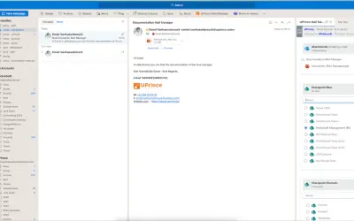 UPrince Mail Manager — Microsoft 365 plugin