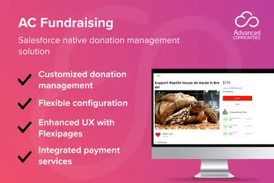 AC Fundraising: Native peer-to-peer and standard fundraising campaigns — Salesforce plugin