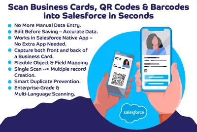 Accurate Business Card & QR Code Scan into Salesforce Lead, Contact, & Account — Salesforce plugin