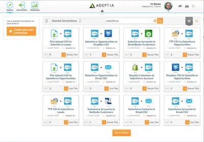 Adeptia Connect B2B Integration — Salesforce plugin