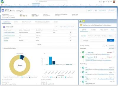 Affinaquest, Advancement RM™ — Salesforce plugin