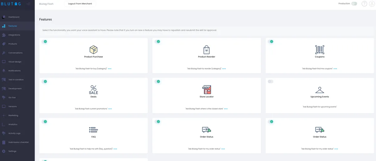 Blutag Voice Headless Integration for B2C Commerce — screenshot from the Salesforce AppExchange listing