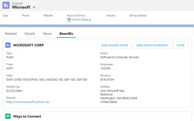 BoardEx for Salesforce — Salesforce plugin