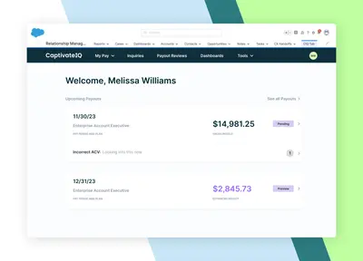 CaptivateIQ: Making Commissions 10x Better — Salesforce plugin