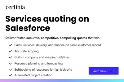 Certinia Services Estimator — Salesforce plugin